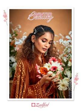Zulfat Winter Beauty Pure Pashmina Designer Party Wear Dress Material